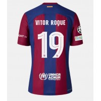 Dres Barcelona Vitor Roque #19 Domáci 2023-24 Krátky Rukáv